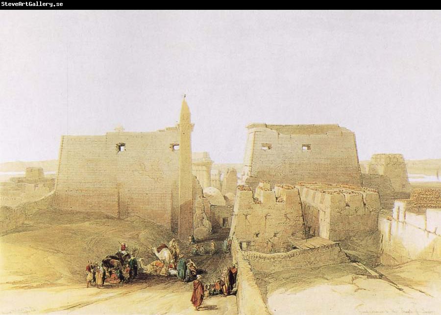 David Roberts Main Entrance to the Temple at Luxor